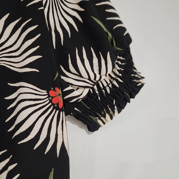 Urban Outfitters | UO Button-Down Plunging Midi Dress | Size Medium - Picture 4 of 9